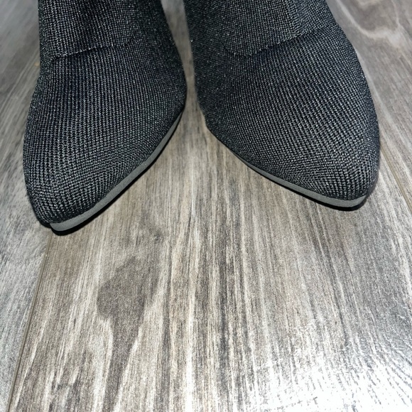 Women’s Sock black tall heeled boots. Size 38 - Picture 5 of 11